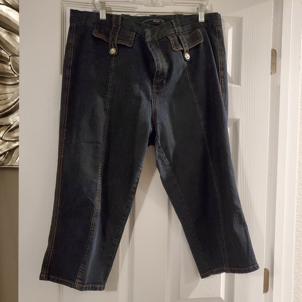 Denim capris